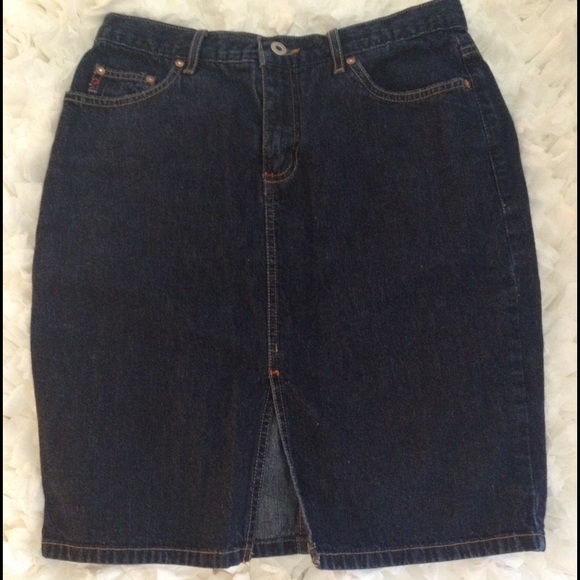 Guess Jeans dark denim Jean skirt - Picture 1 of 4